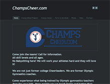 Tablet Screenshot of champscheer.com
